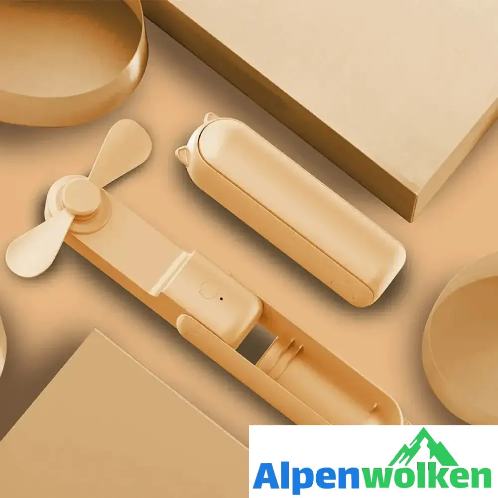 Alpenwolken - ✨50% Rabatt✨2 in 1 Tragbarer Handventilator Gelb