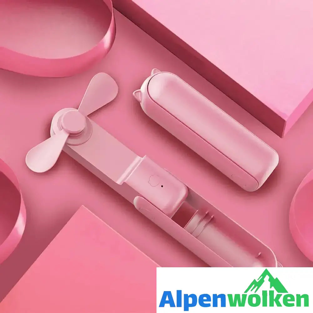 Alpenwolken - ✨50% Rabatt✨2 in 1 Tragbarer Handventilator Rosa