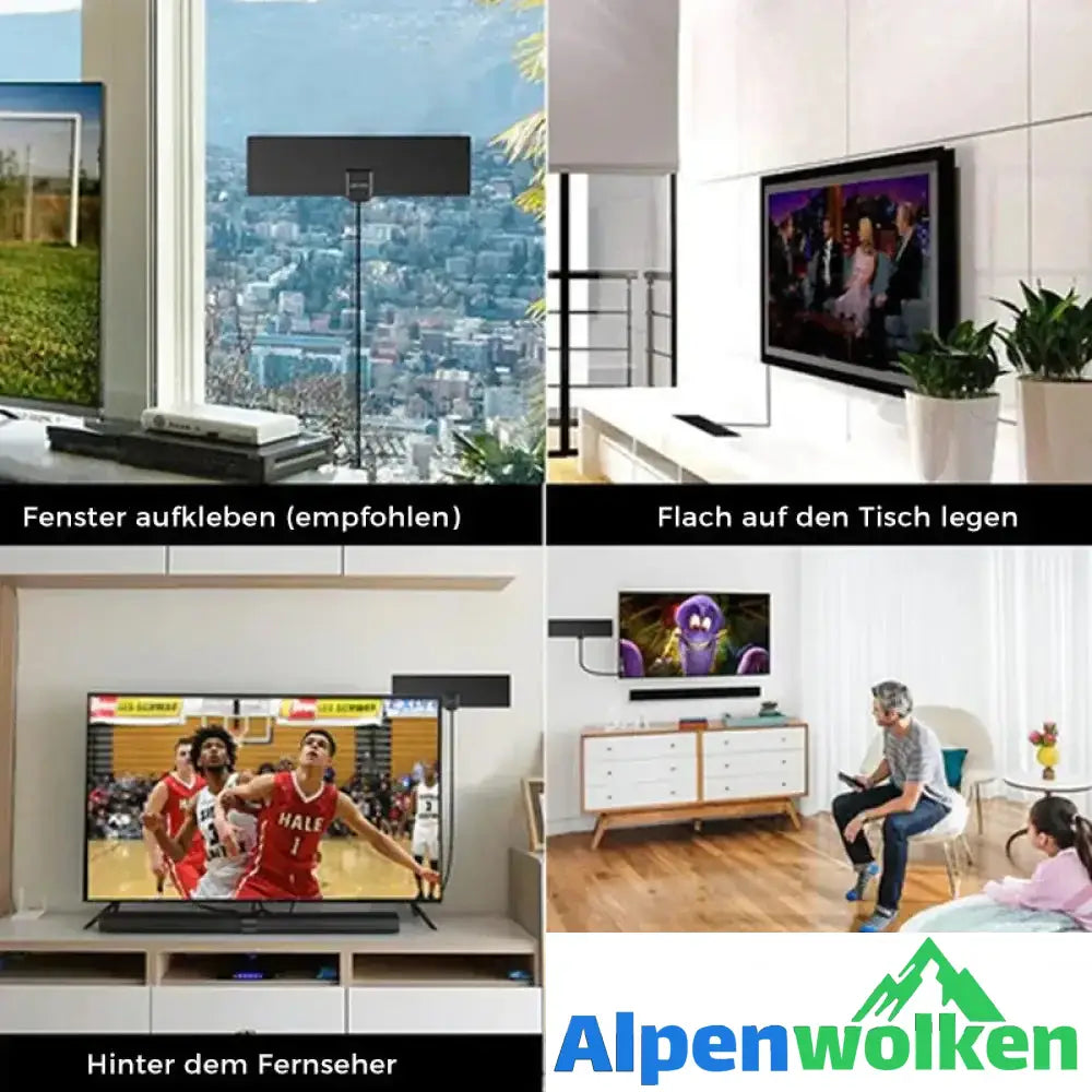 Alpenwolken - 🎁50% Rabatt🔥2023-Upgrade DIGITALE HDTV-ANTENNE 4K