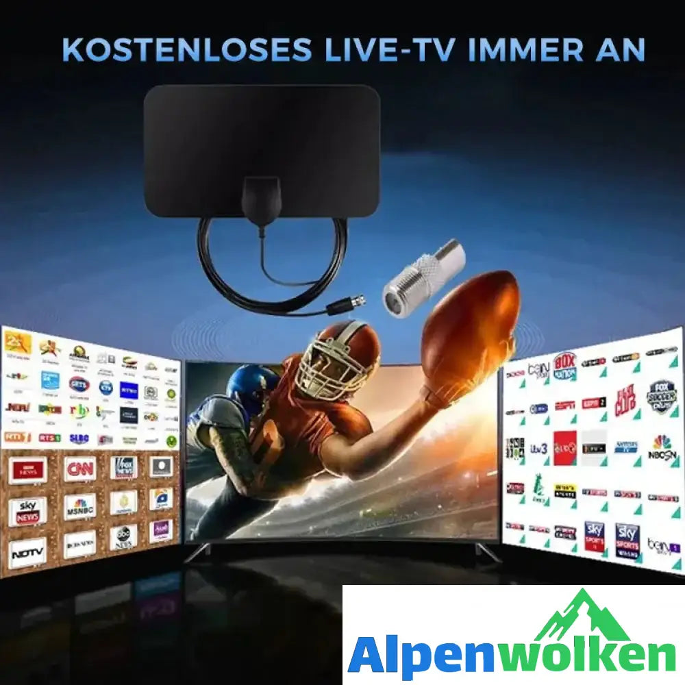 Alpenwolken - 🎁50% Rabatt🔥2023-Upgrade DIGITALE HDTV-ANTENNE 4K