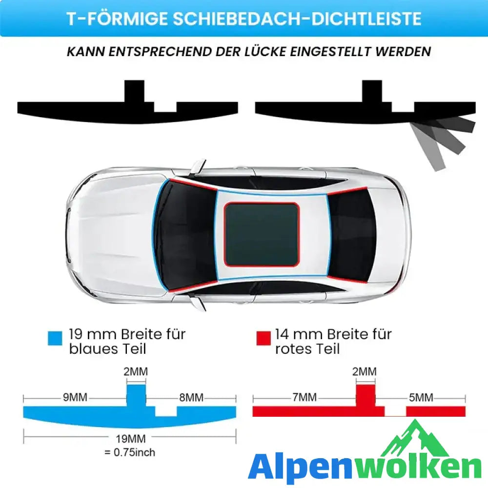 Alpenwolken - 🔥50% Rabatt🔥Kantenanleimen von Windschutzscheiben