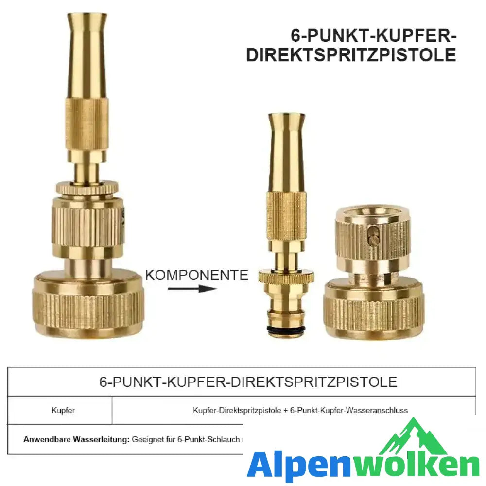 Alpenwolken - 🔥50% Rabatt💦Kupfer Direktspritzpistole 6 Punkt