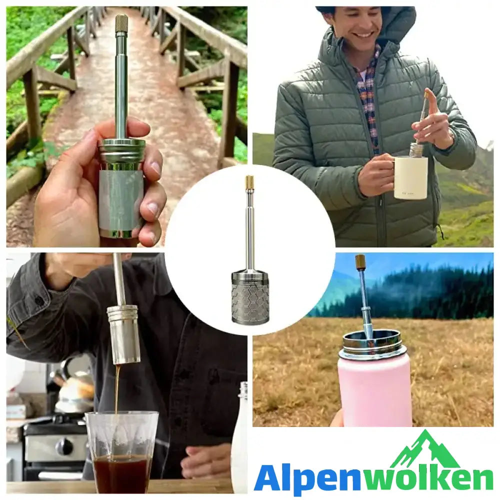 Alpenwolken - ☕50% Rabatt☕Manueller Kaffeefilter aus rostfreiem Stahl