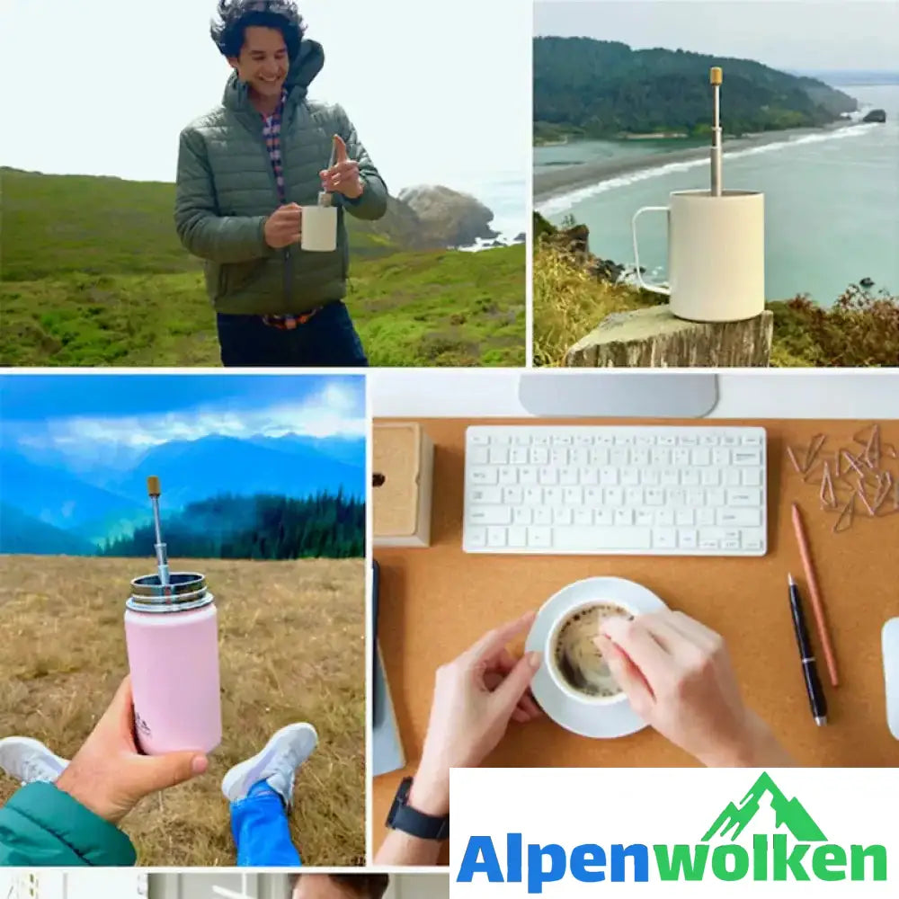 Alpenwolken - ☕50% Rabatt☕Manueller Kaffeefilter aus rostfreiem Stahl