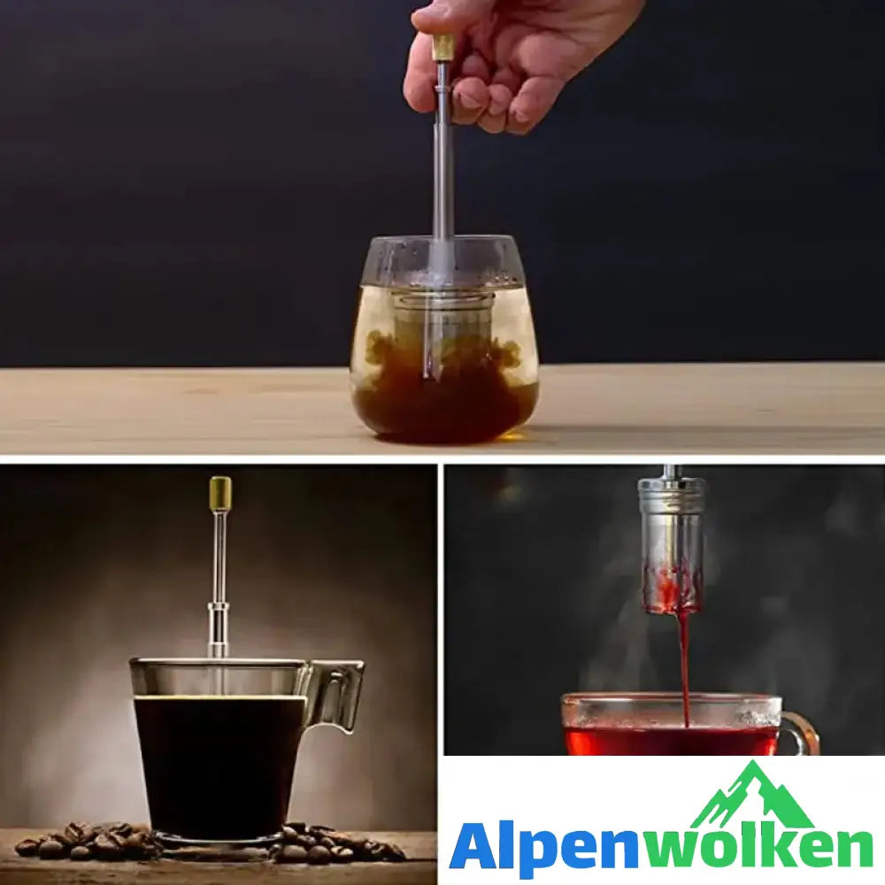 Alpenwolken - ☕50% Rabatt☕Manueller Kaffeefilter aus rostfreiem Stahl