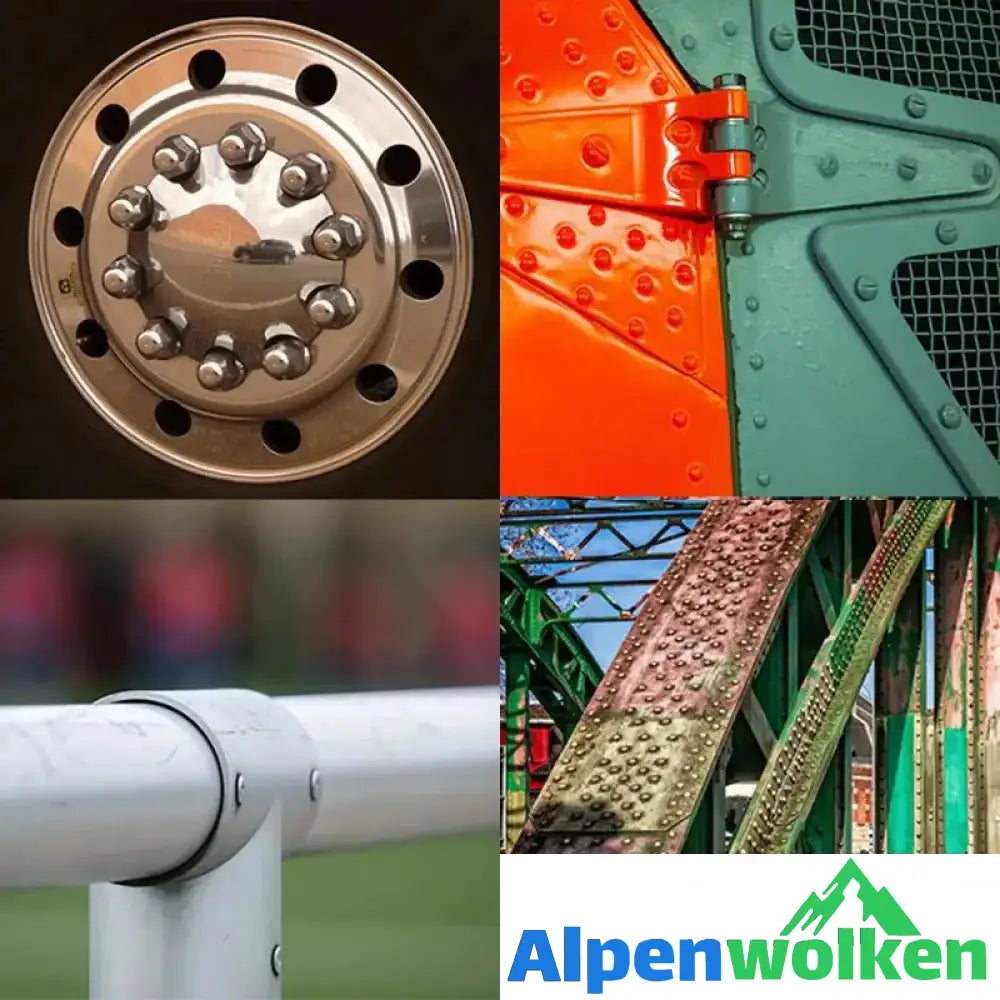 Alpenwolken - 【🔥50% RABATT 🔥】Professionelles Nietpistolen-Adapter-Kit 🛠Mit 4 Stk. Verschiedene Düsenschrauben