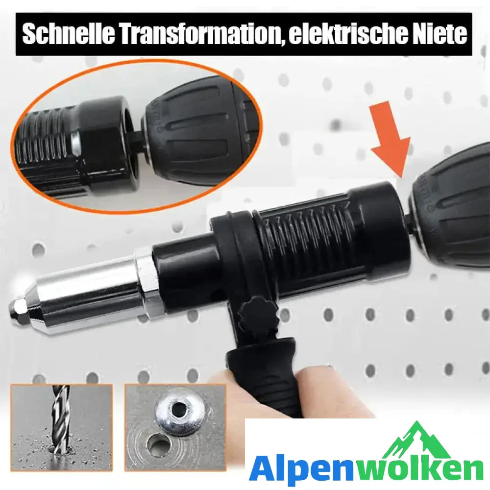 Alpenwolken - 【🔥50% RABATT 🔥】Professionelles Nietpistolen-Adapter-Kit 🛠Mit 4 Stk. Verschiedene Düsenschrauben