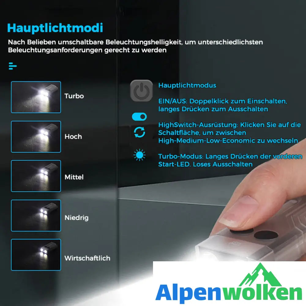 Alpenwolken - ✨50% Rabatt✨Tragbare Mini-Taschenlampe V10