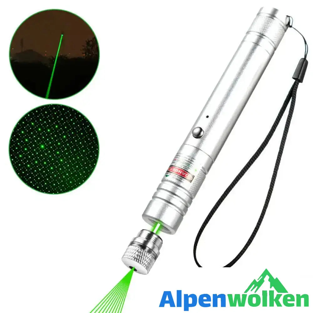 Alpenwolken - 🔦50% Rabatt🔥USB-Laser-Taschenlampe Silberne Taschenlampe Mehrere Strahlen