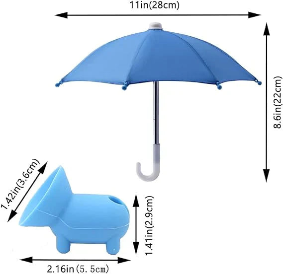 Alpenwolken - Handy-Regenschirm-Saugnapf-Ständer für Sonne