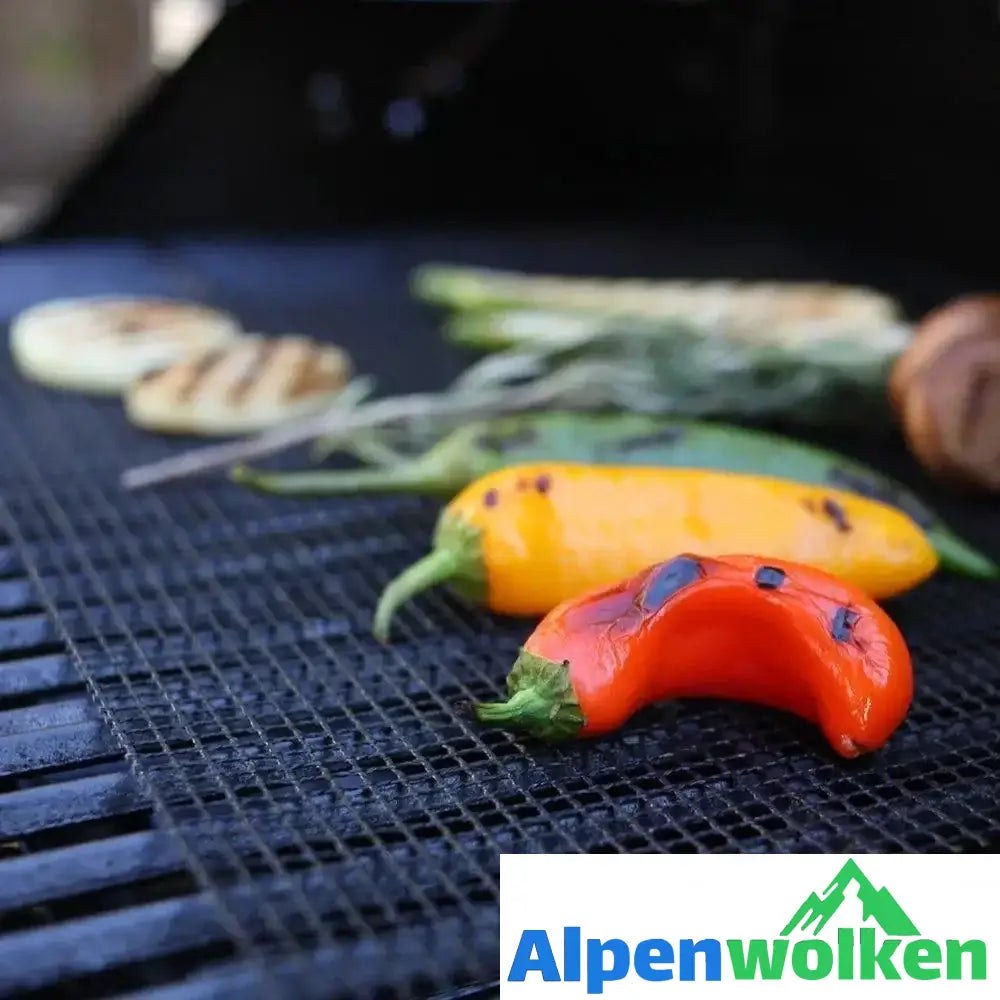 Alpenwolken - 🔥55% Rabatt🔥Teflon Netz Grillmatte antihaft wiederverwendbar, eckig 33x40 cm, 1/3 pc