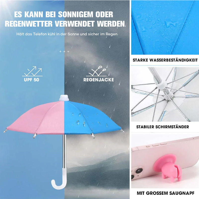 Alpenwolken - Handy-Regenschirm-Saugnapf-Ständer für Sonne