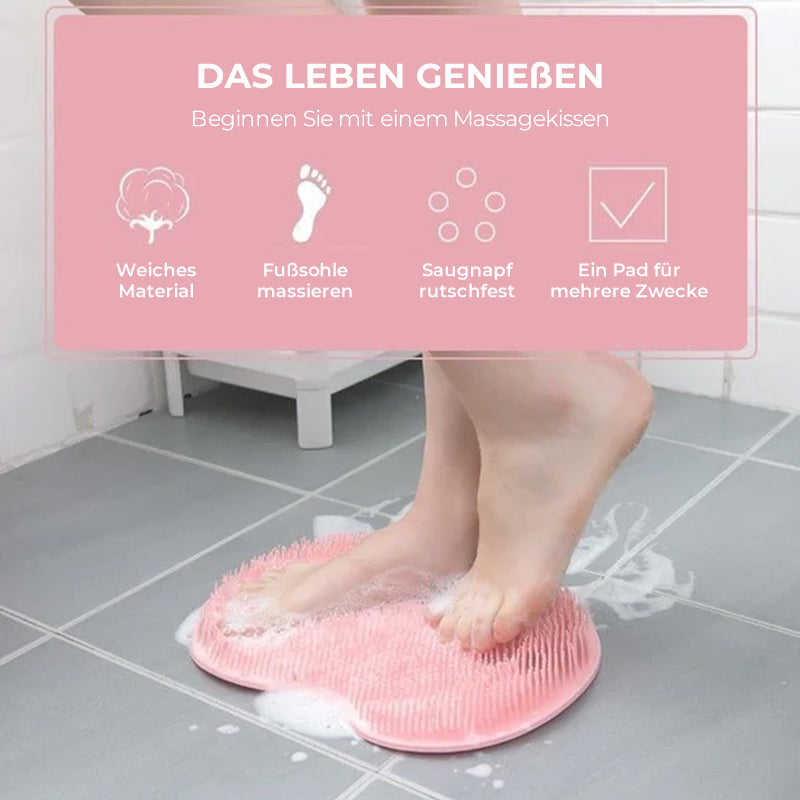 Alpenwolken - Fuß- und Rückenschrubber für die Dusche, Massagepad