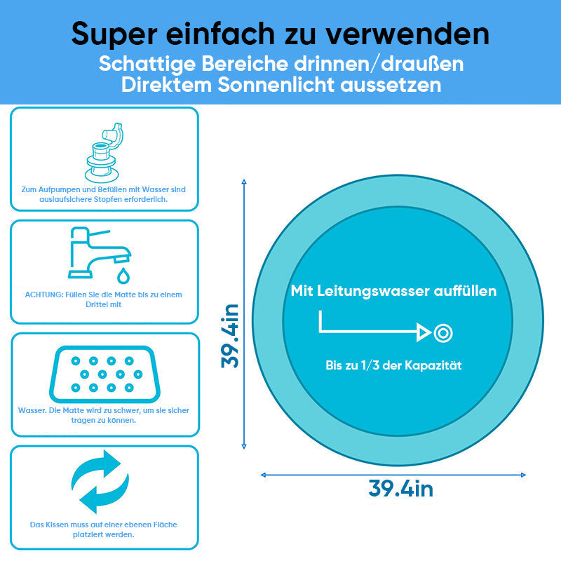 Alpenwolken - Wassersensorische Spielmatte für Haustiere