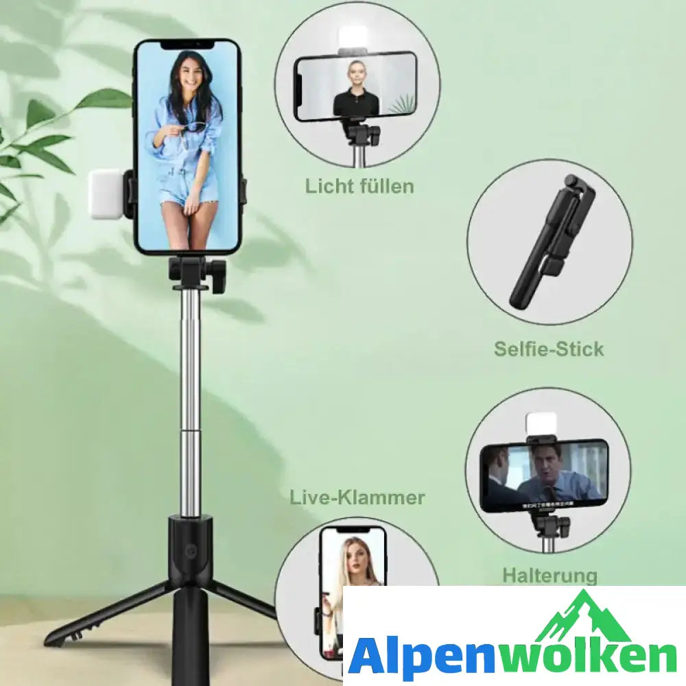 Alpenwolken - 6 in 1 kabellose Bluetooth-Handyhalterung