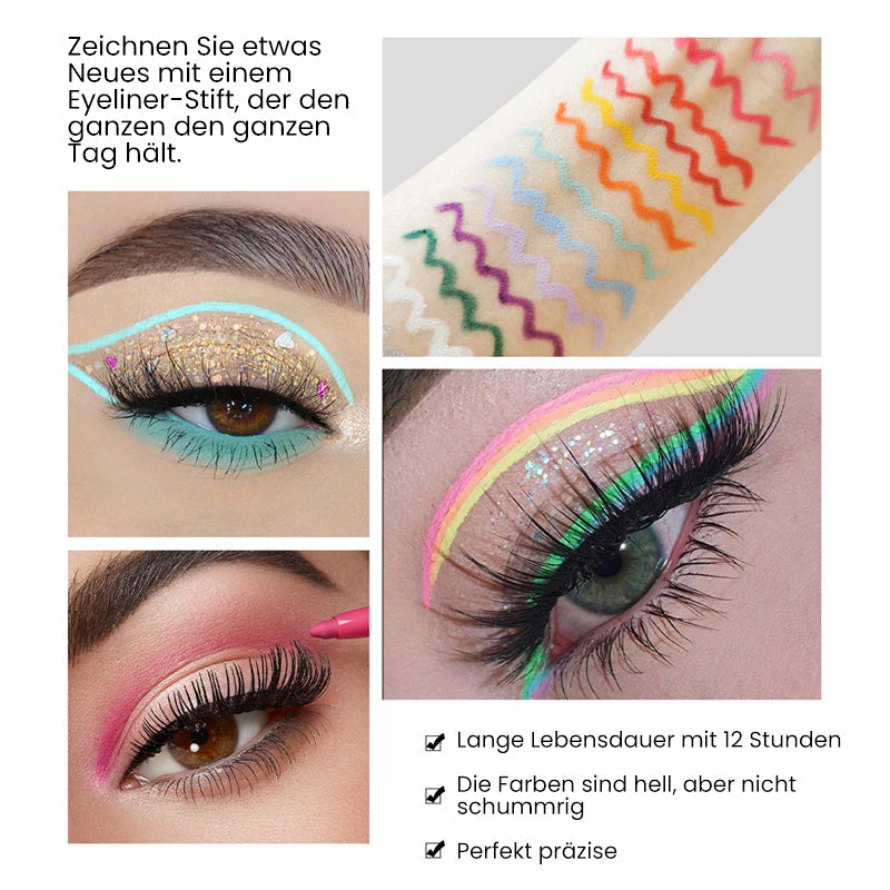 Alpenwolken - 20 Stück Farbiges Eyeliner-Stift-Set