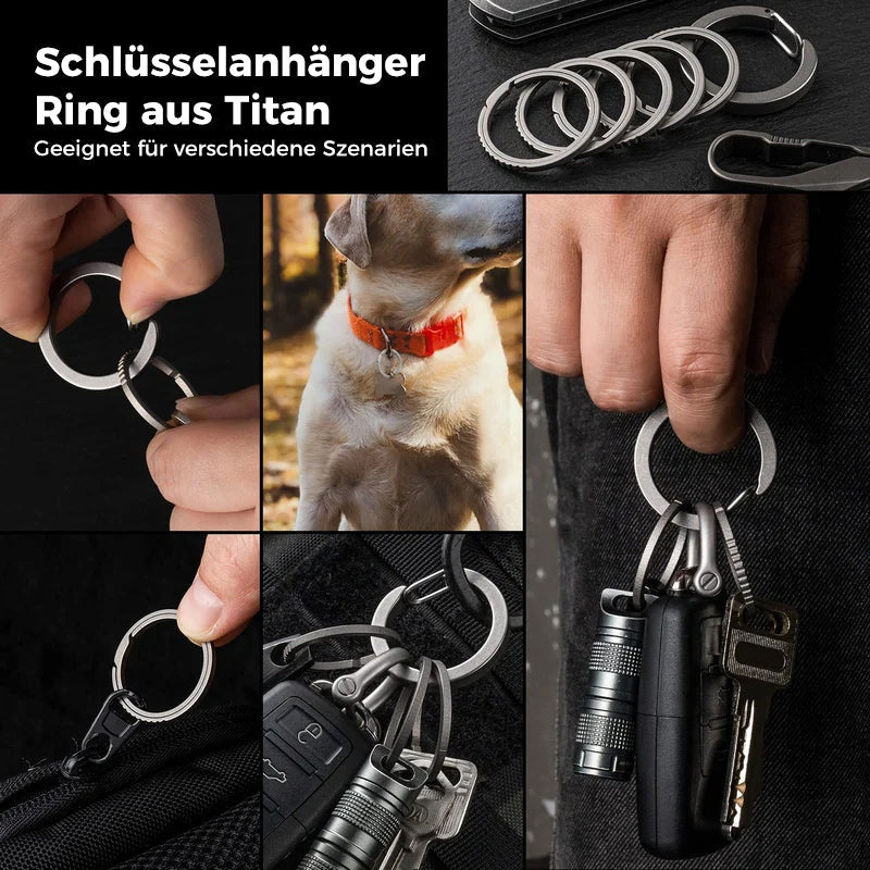 Alpenwolken - Karabiner Schlüsselanhänger Clip