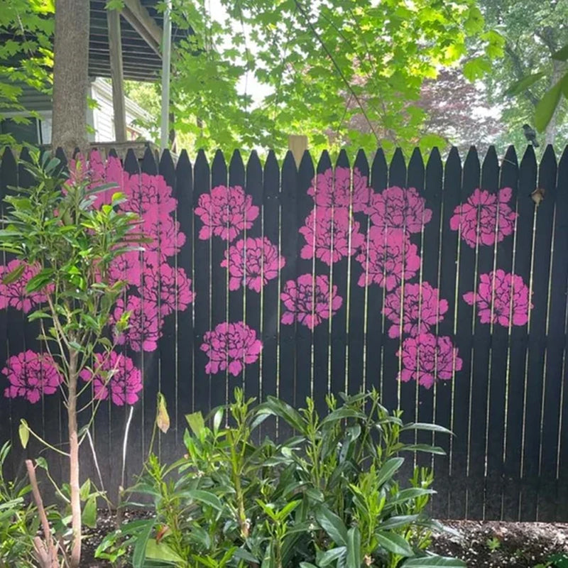 Alpenwolken - 🔥DIY-Dekoration🌻 - Gartenzaun große Blumen-Zeichenschablonen