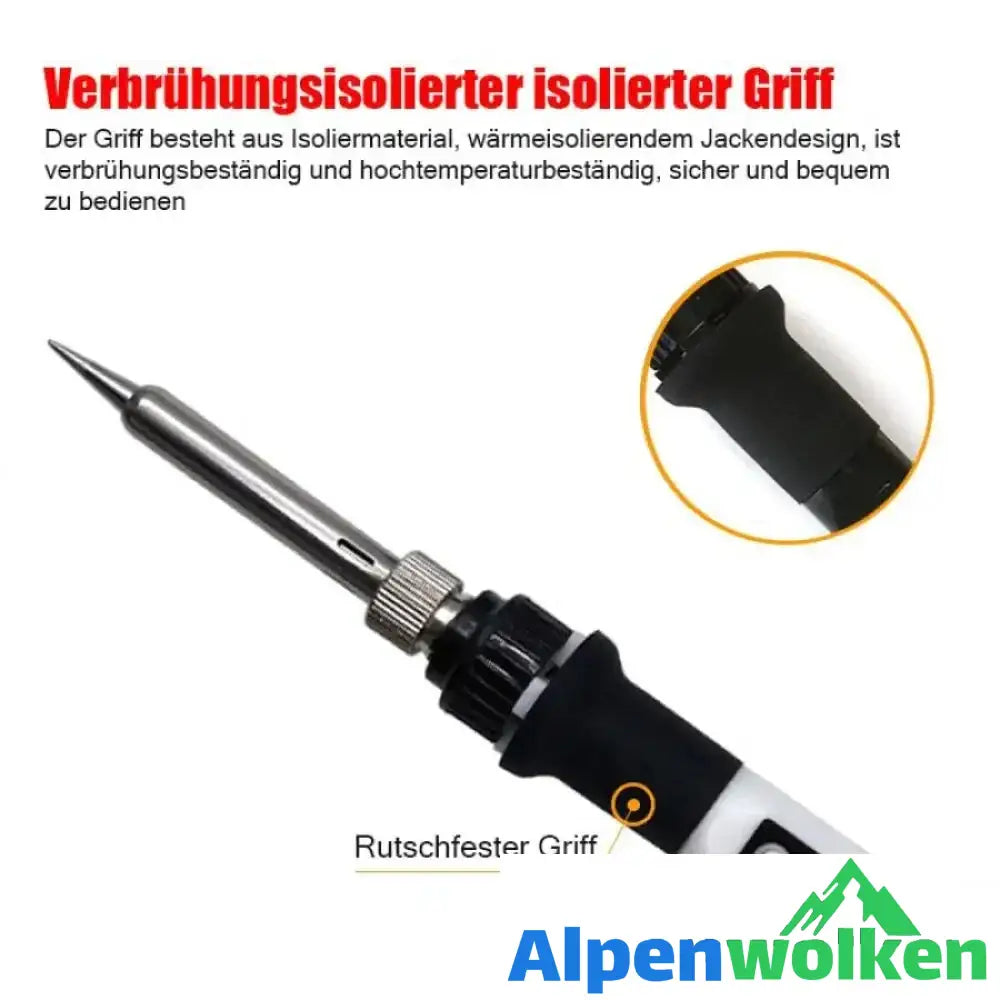 Alpenwolken - 800W Digitalanzeigethermostat elektrisches Bügeleisen