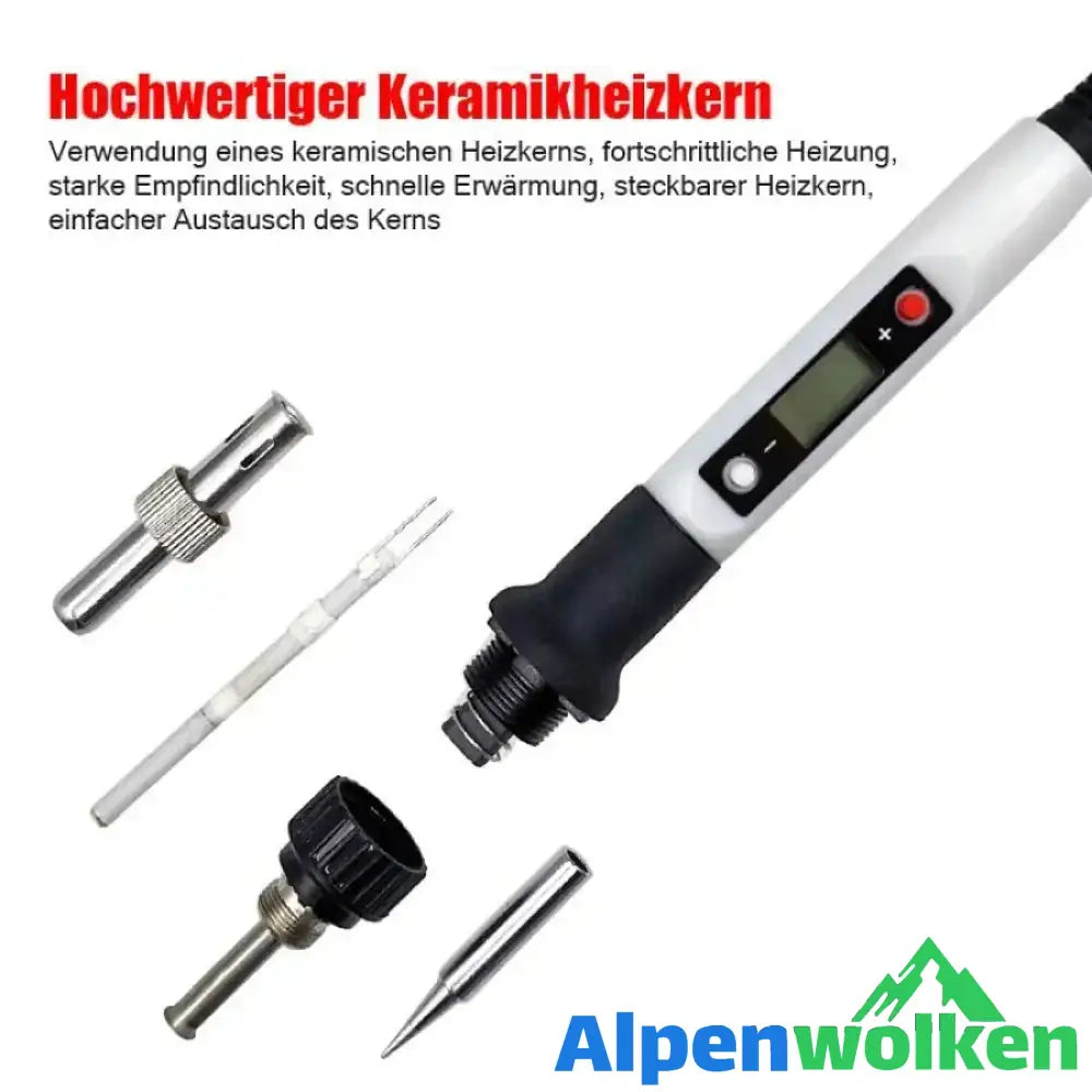 Alpenwolken - 800W Digitalanzeigethermostat elektrisches Bügeleisen