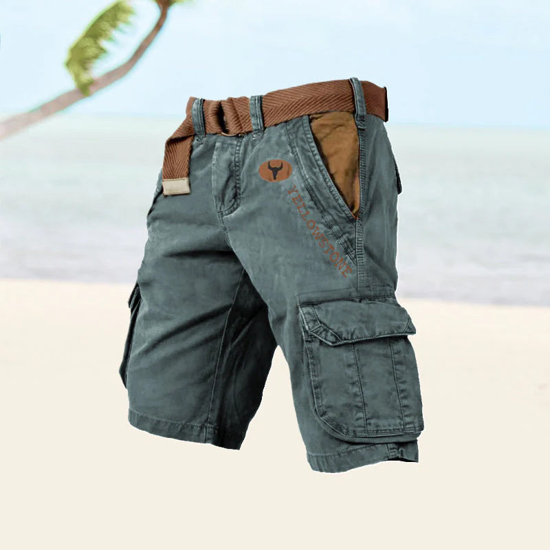 Alpenwolken - Herren-Shorts mit mehreren Taschen——🔥🔥Sommer-Bestseller