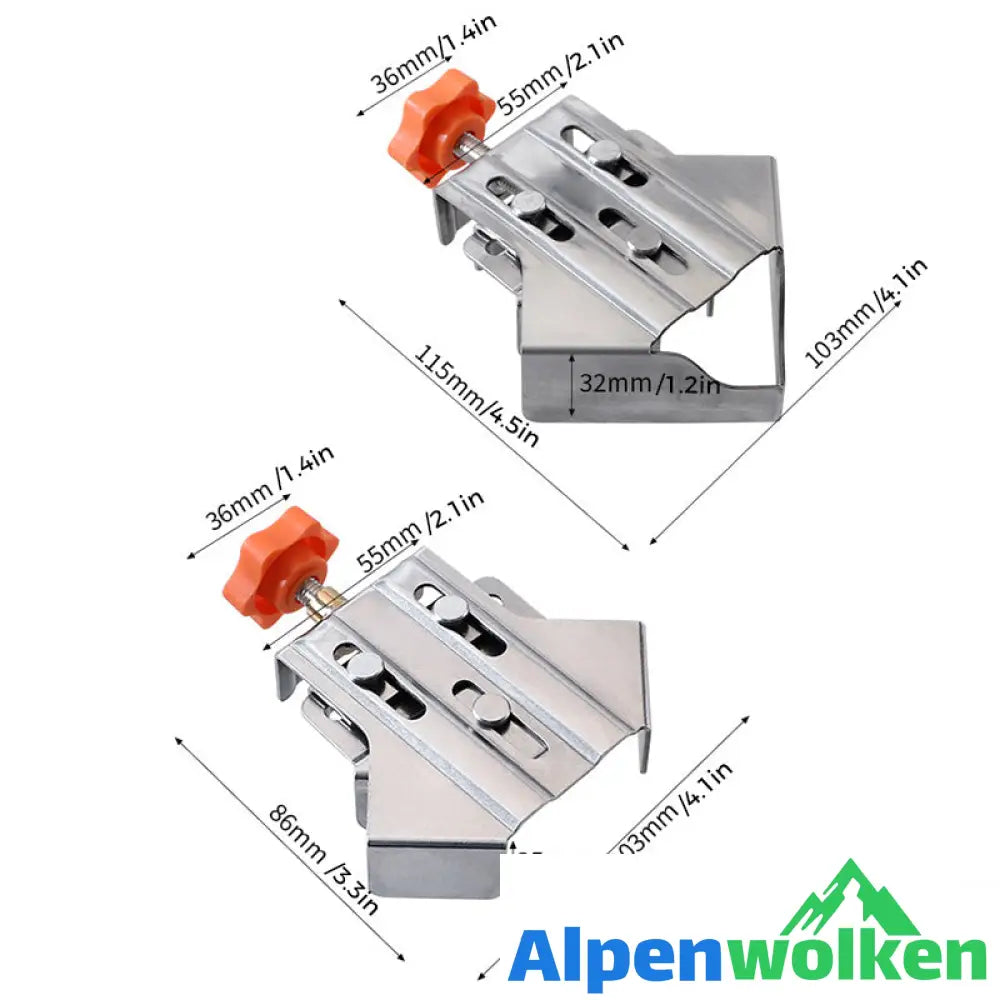 Alpenwolken - 90-Grad-Klemmen für die Holzbearbeitung