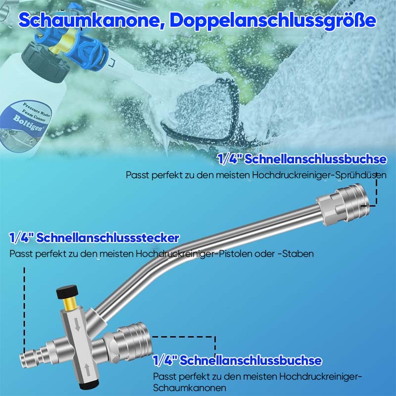 Alpenwolken - Schaumkanonen-Doppelanschluss-Zubehör