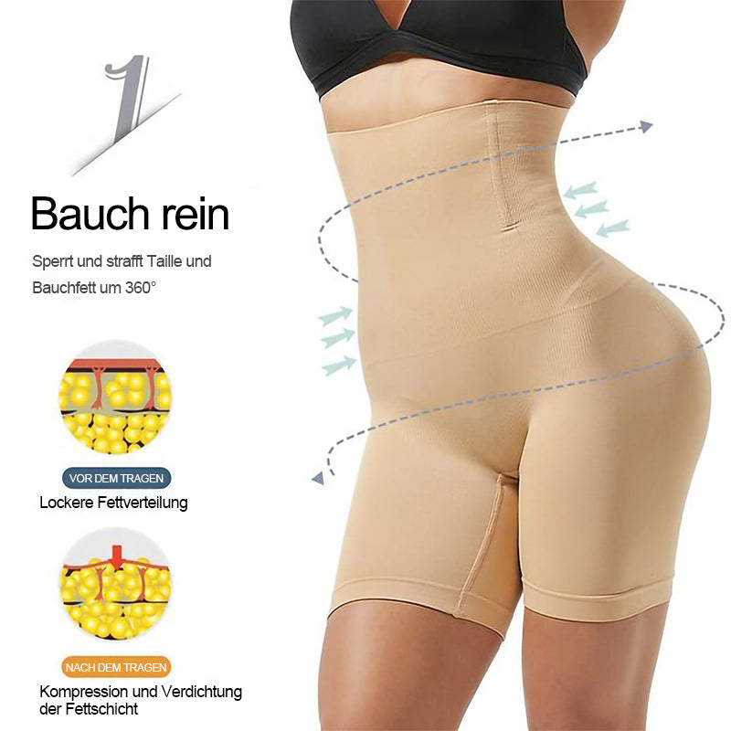 Alpenwolken - Bauchregulierende Hose mit hoher Taille