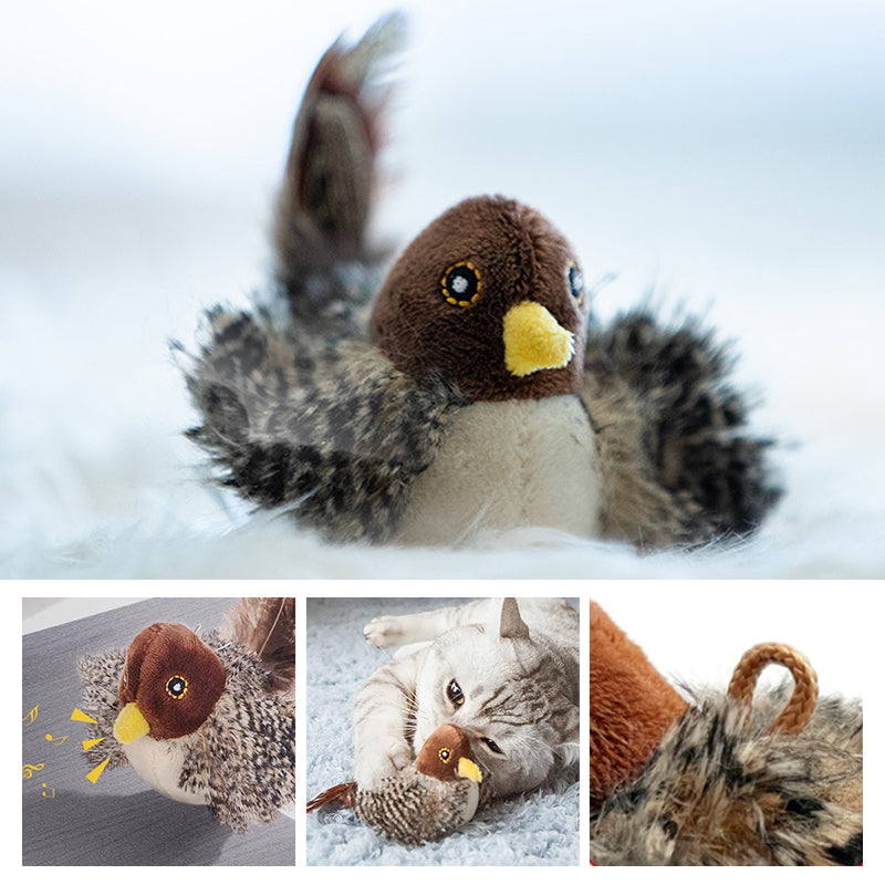 Alpenwolken - Katzenspielzeug - Simulierter zwitschernder Vogel