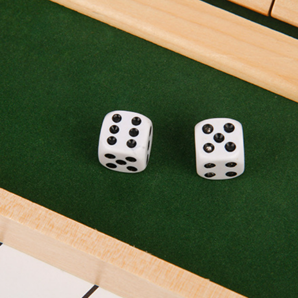 Alpenwolken - „Shut The Box“-Spiel – Lustiges Tisch-Mathespiel für Erwachsene und Kinder