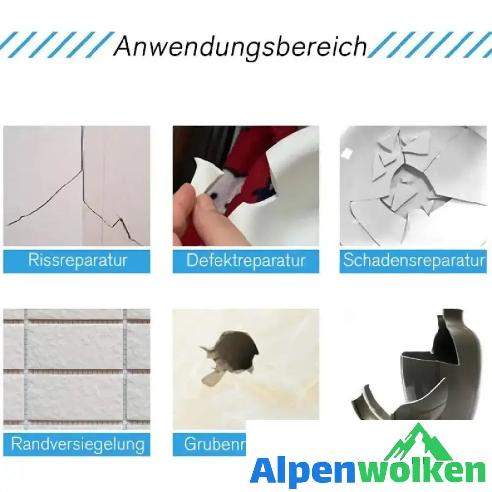 Alpenwolken - A+ B Magisches Reparaturmittel- Set für Fliesen