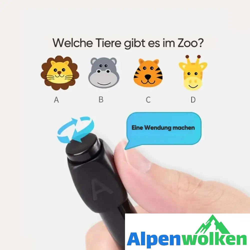 Alpenwolken - ABCD Rotierender Schwarzer Gelstift