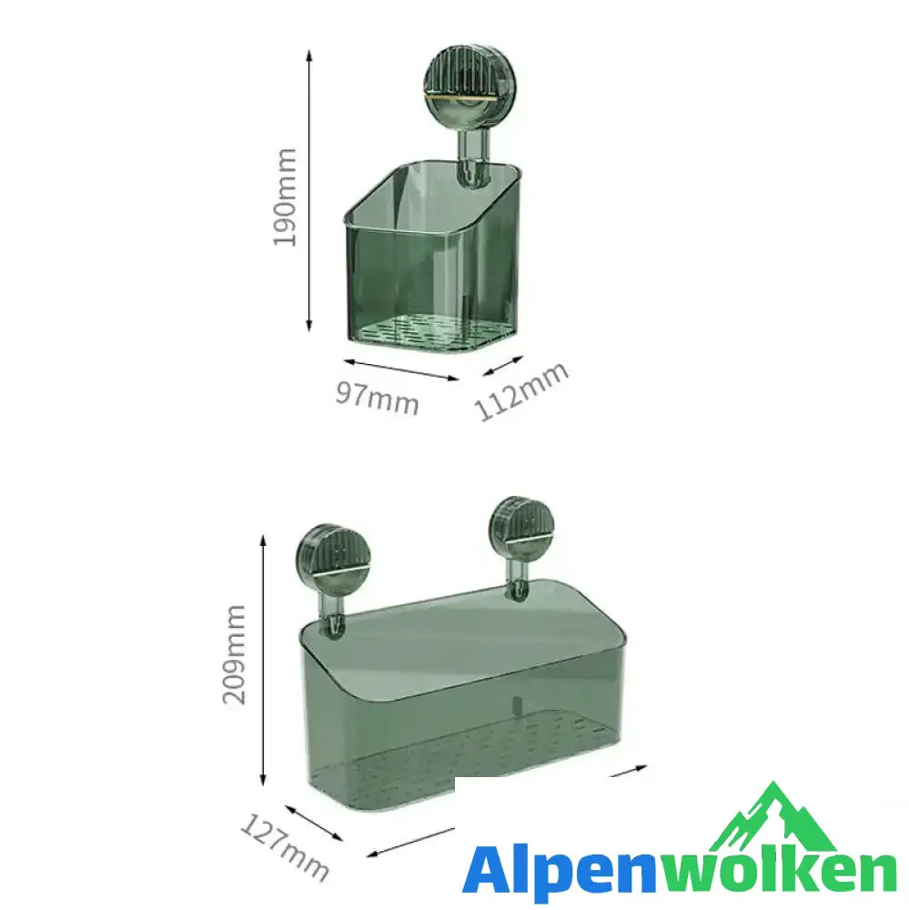 Alpenwolken - Ablagegestell mit Saugnäpfen