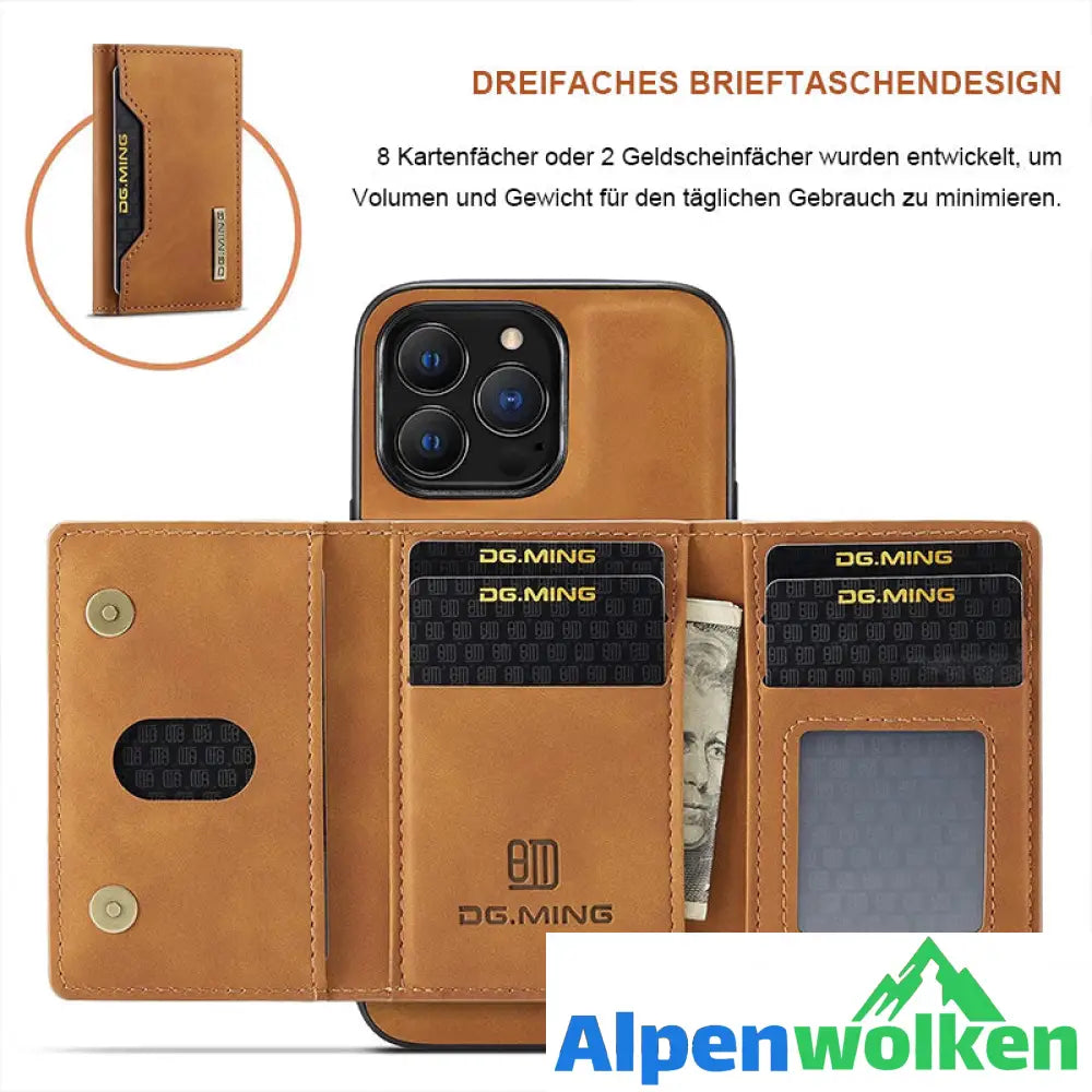 Alpenwolken - Abnehmbare 2-in-1-Design Geldbörsen-Handyhülle