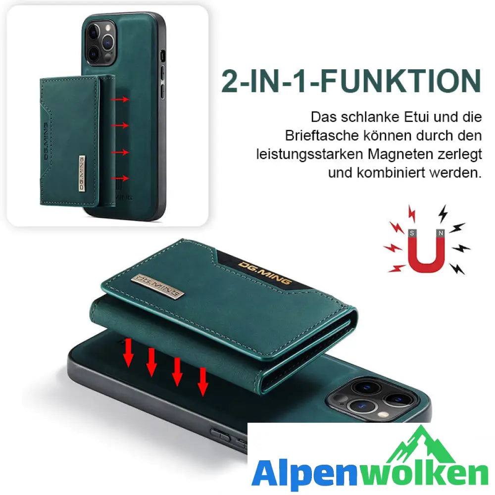 Alpenwolken - Abnehmbare 2-in-1-Design Geldbörsen-Handyhülle