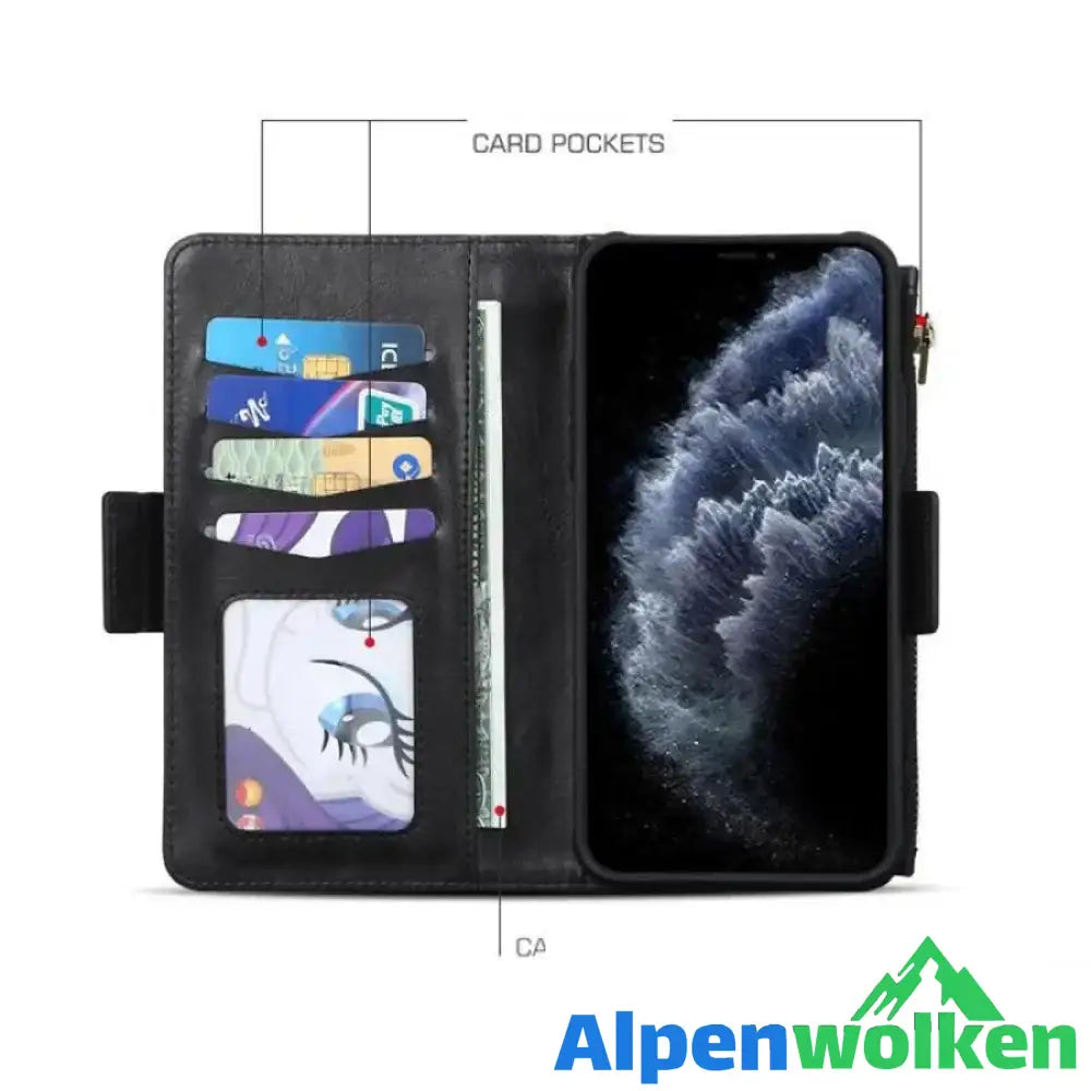 Alpenwolken - Abnehmbare Magnethülle für Iphone mit Armband