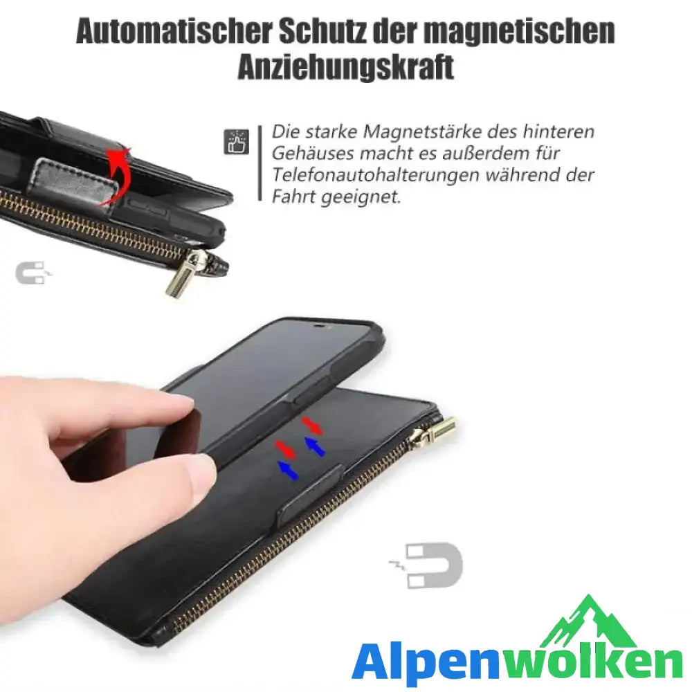 Alpenwolken - Abnehmbare Magnethülle für Iphone mit Armband