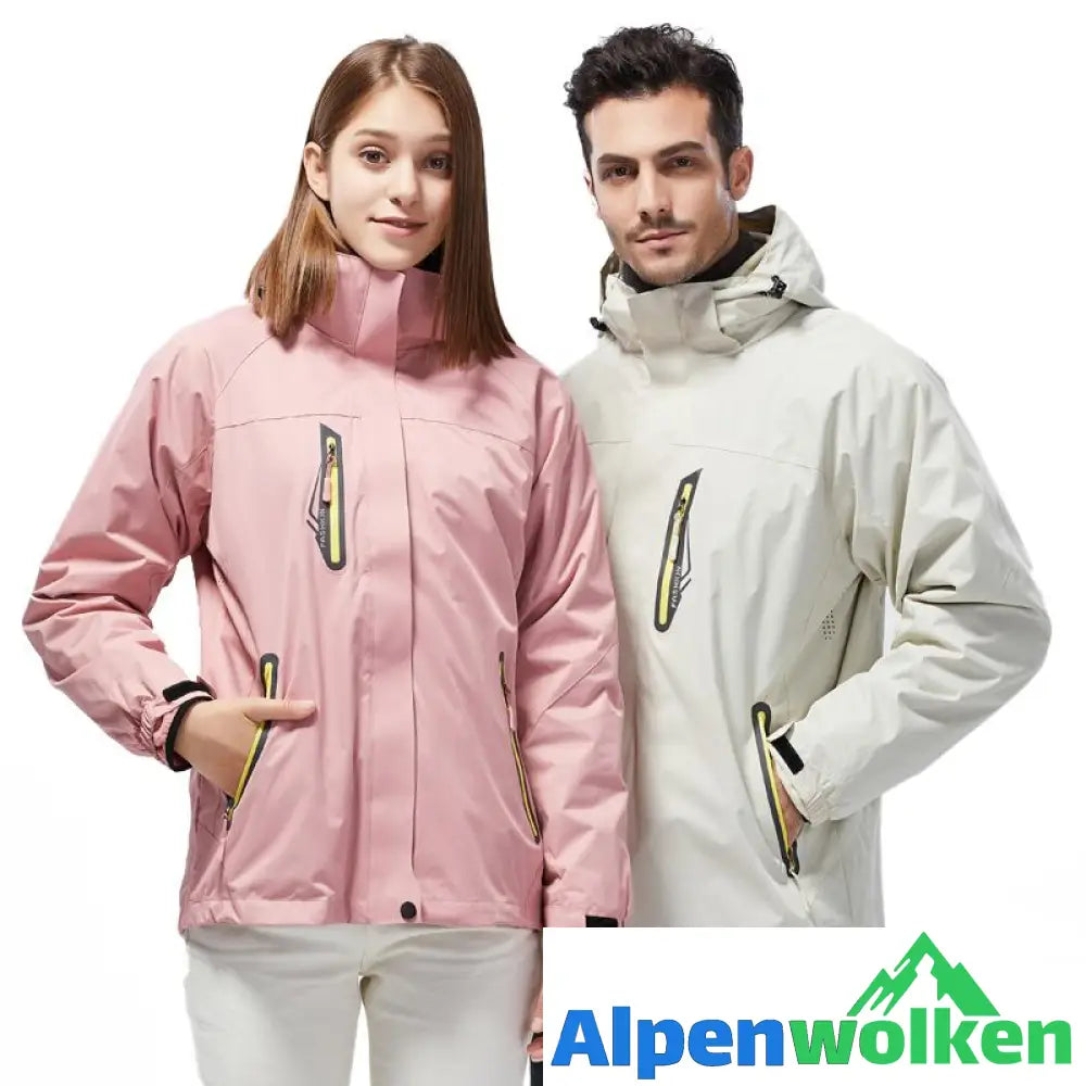 Alpenwolken - Abnehmbare wind- und wasserdichte Jacke