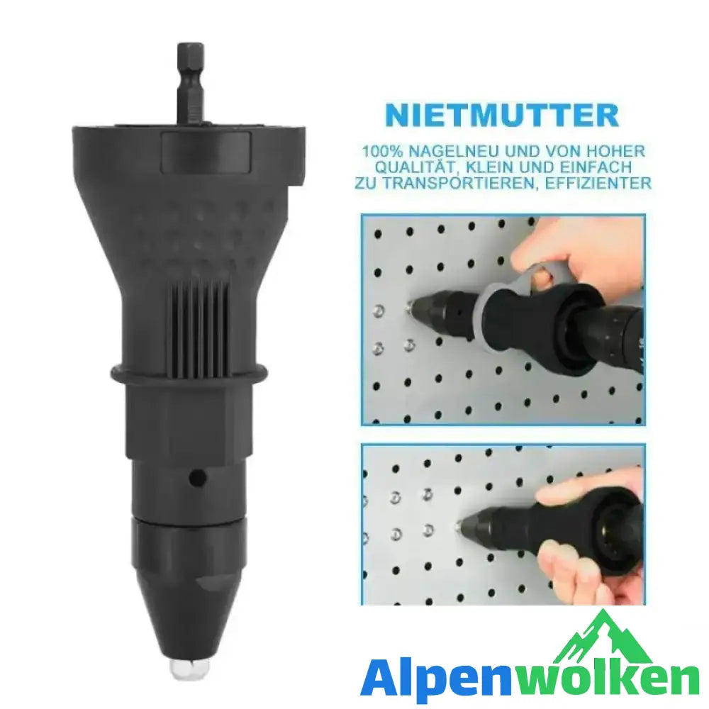 Alpenwolken - Abnehmbarer Nietpistolen-Bohradapter