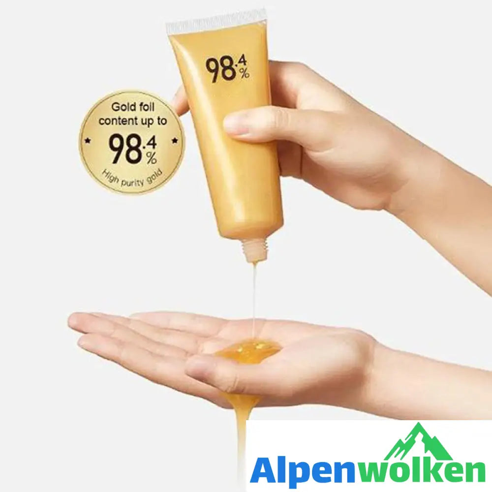 Alpenwolken - Abziehmaske mit Goldfolie