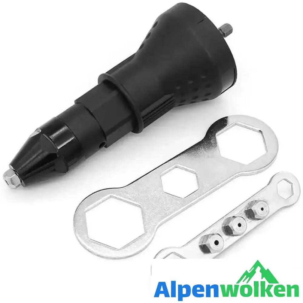 Alpenwolken - Adapter für schnelle Nietpistolen Schwarz