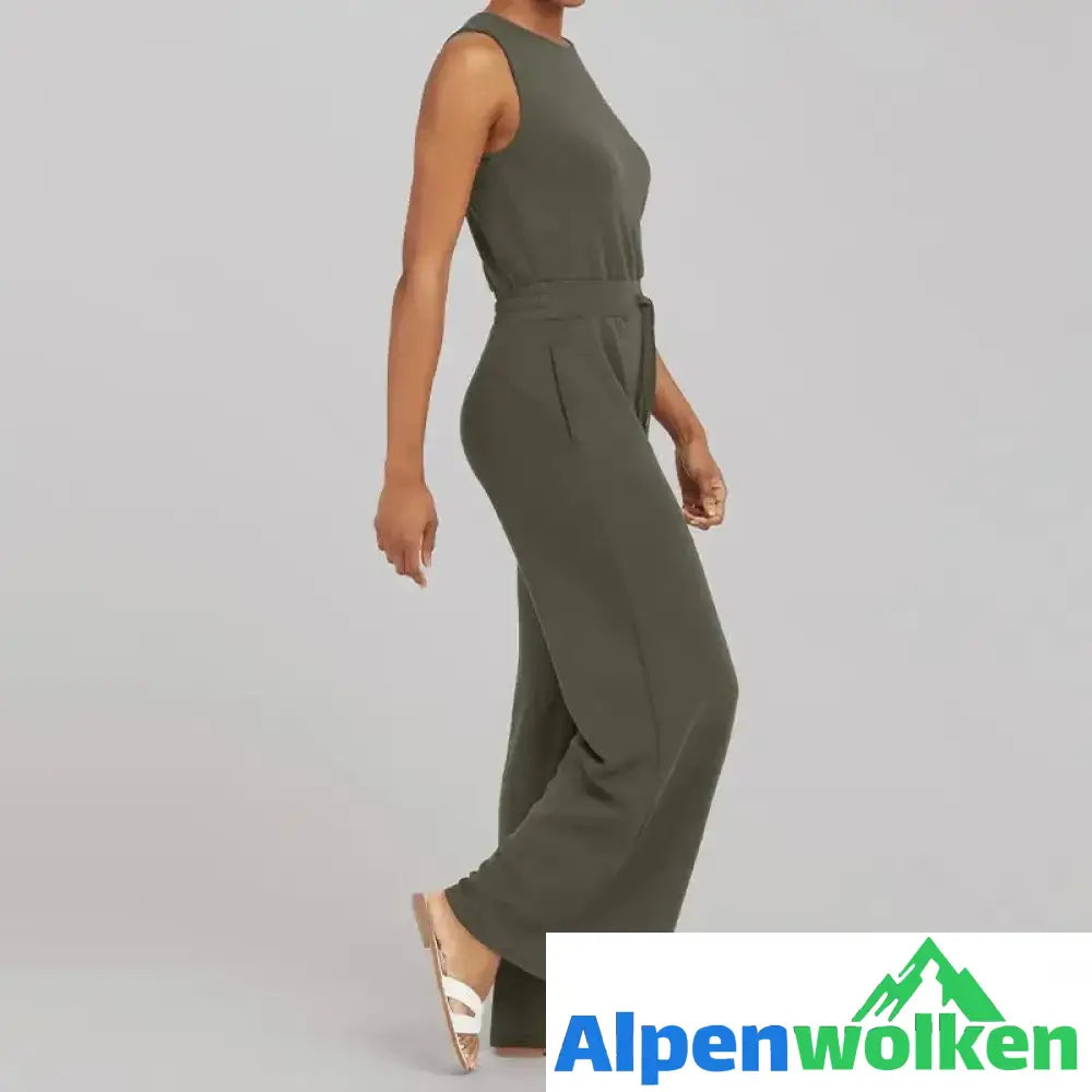 Alpenwolken - Ärmelloser einfarbiger Overall | festival outfit