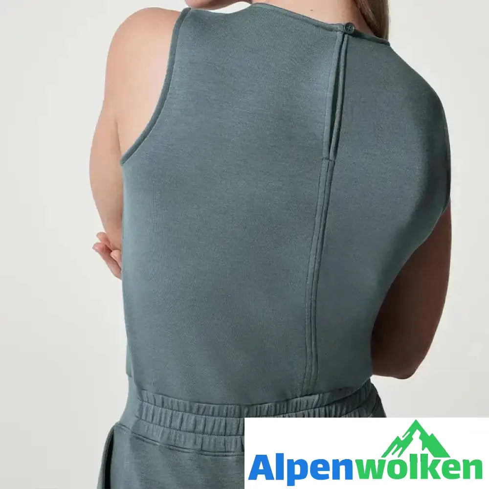 Alpenwolken - Ärmelloser einfarbiger Overall | festival outfit