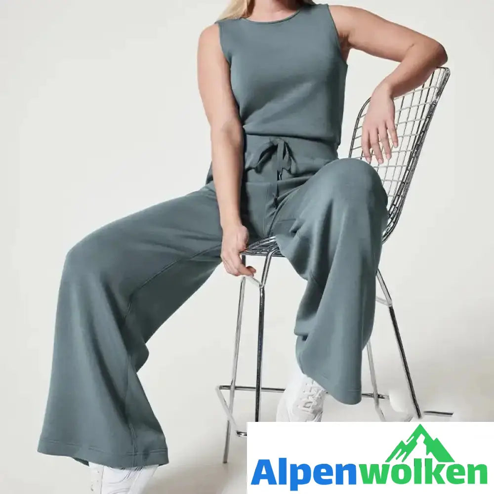 Alpenwolken - Ärmelloser einfarbiger Overall | festival outfit