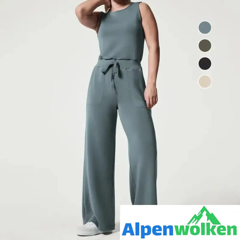 Alpenwolken - Ärmelloser einfarbiger Overall | festival outfit