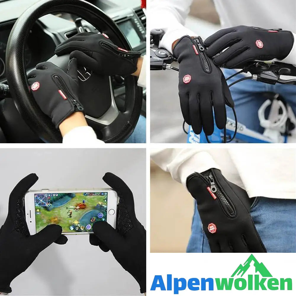 Alpenwolken - (🔥Aktion am letzten Tag🔥)Premiume warme winddichte wasserdichte Touchscreen Handschuhe Unisex