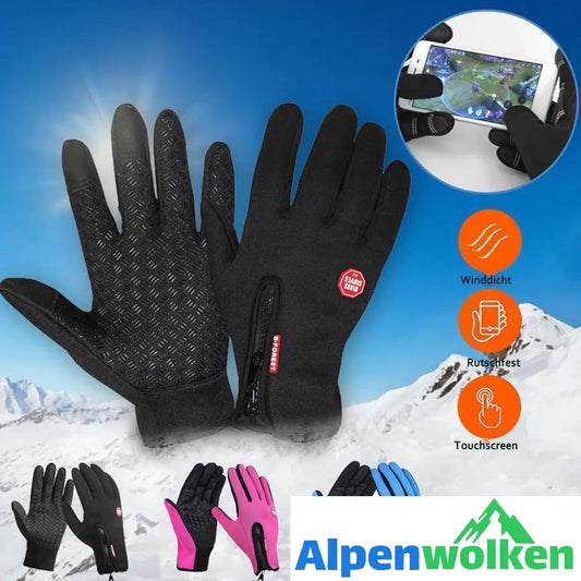 Alpenwolken - (🔥Aktion am letzten Tag🔥)Premiume warme winddichte wasserdichte Touchscreen Handschuhe Unisex