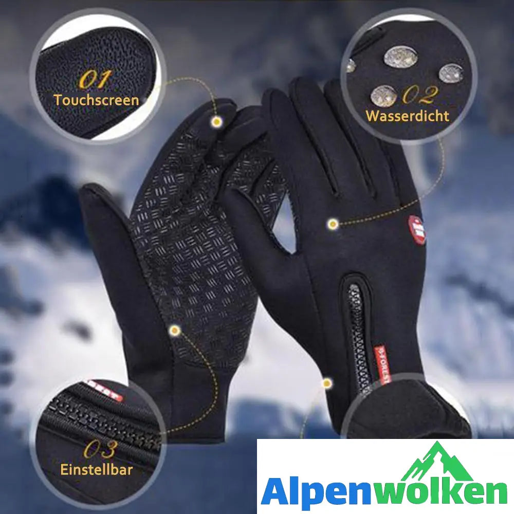 Alpenwolken - (🔥Aktion am letzten Tag🔥)Premiume warme winddichte wasserdichte Touchscreen Handschuhe Unisex