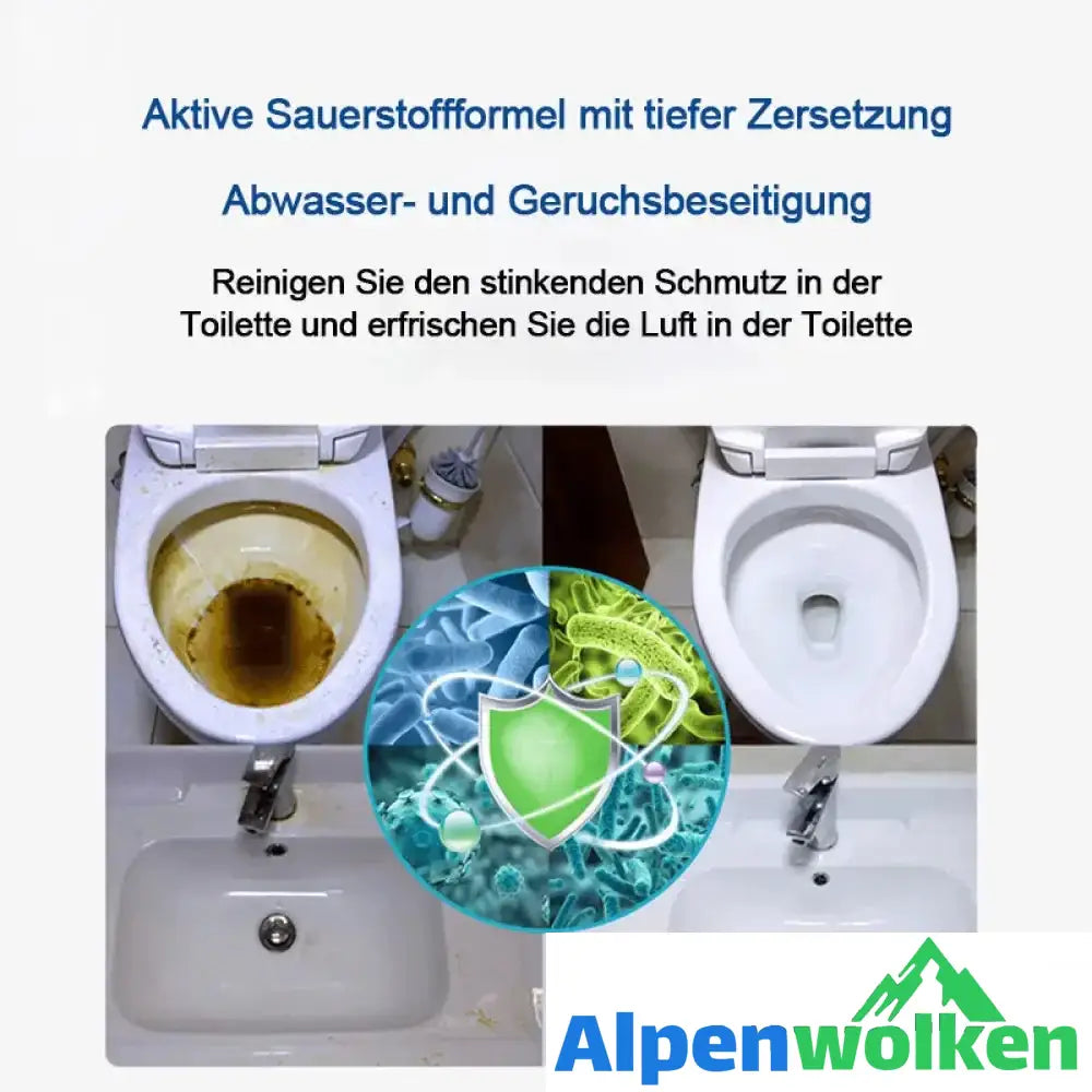 Alpenwolken - Aktiver Sauerstoffwirkstoff für die Toilette