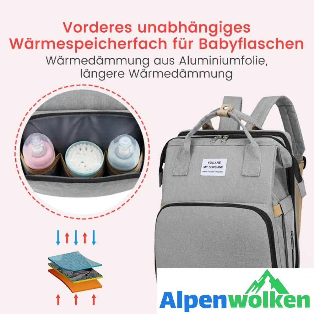 Alpenwolken - All-in-One erweiterbare Wickeltasche